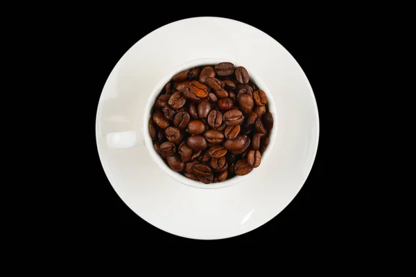 Cup Coffee Coffee Beans — Stock Photo, Image