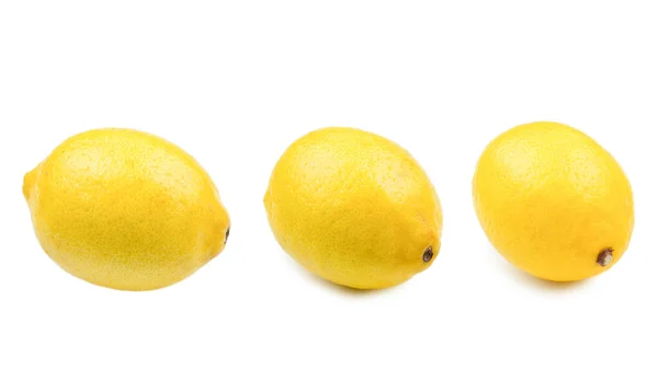 Zitrone Isoliert Auf Weißem Hintergrund Raum Für Test Oder Design — Stockfoto