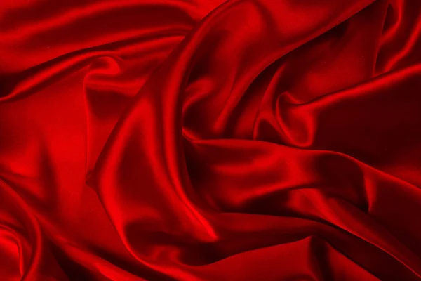 Soie Rouge Satin Texture Tissu Luxe Peut Utiliser Comme Fond — Photo