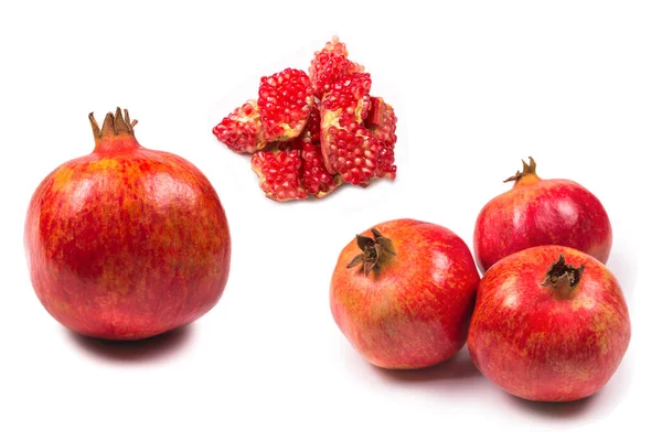 Sweet Pomegranate Isolated White Background — Stock Photo, Image
