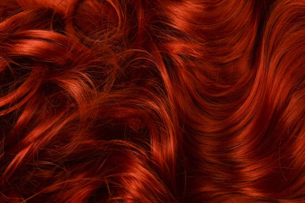 Rote Haare Hintergrund Lockiges Rotes Haar — Stockfoto