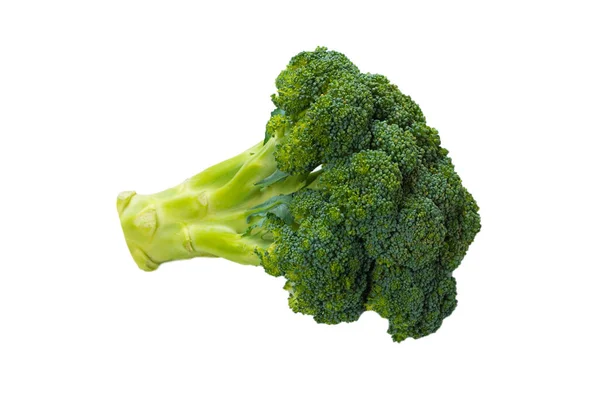 Verse Smakelijke Broccoli Geïsoleerd Witte Achtergrond — Stockfoto