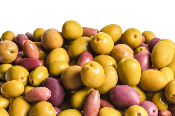 Chutný Mix Olivového Pozadí Horní Pohled — Stock fotografie