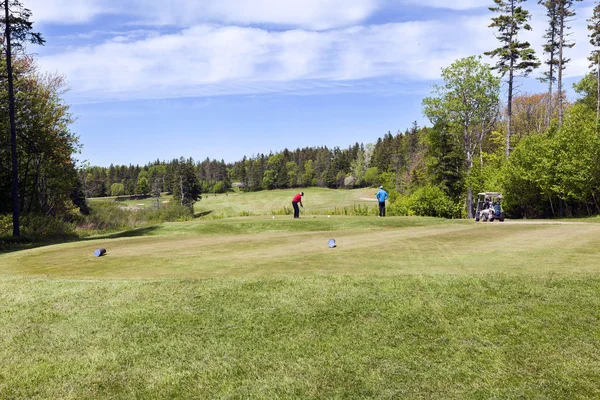 Golf Players Prince Edward Island Canada — Stock Photo, Image