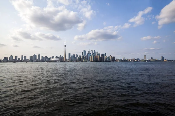 Hermosa Vista Ciudad Toronto Desde Isla — Foto de Stock