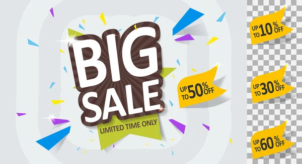 Big Sale, Mega. Vector illustration. — Stock Vector