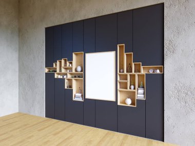 Alay poster, yenilikçi, fikir, 3d çizim.