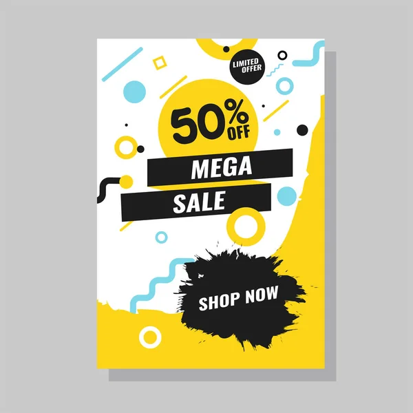 Sale banner template set. Векторная иллюстрация . — стоковый вектор