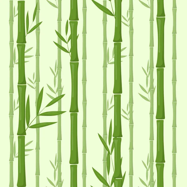 Set of vector bamboo isolated on white — Stock Vector