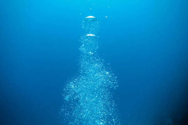 Bubbles from a Scuba diver — Stock Photo, Image