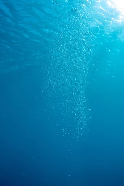 A Scuba diver buborékok — Stock Fotó