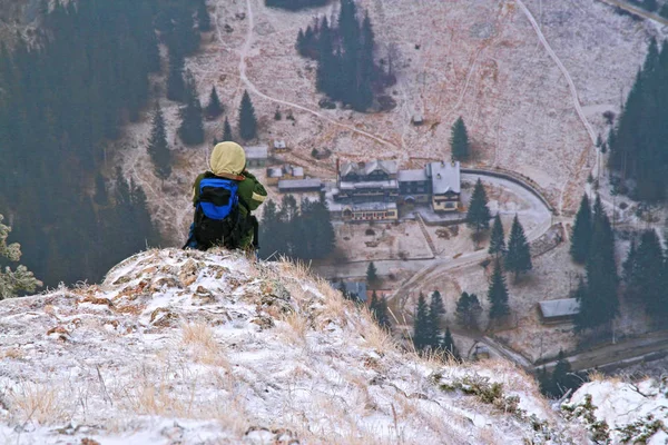 Fotograf på Mountain Ridge — Stockfoto