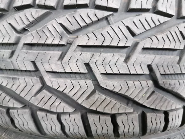 Close up image of winter tyre — Stock Photo, Image