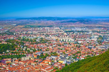 Brasov şehrinin havadan görüntüsü