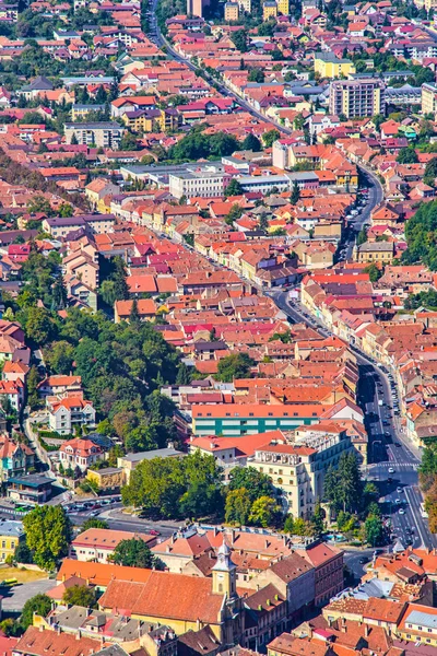 Вид с воздуха летом на старый город — стоковое фото