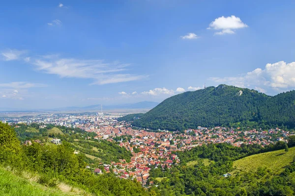 Stadtlandschaft Rumänien Schöne Bergstadt Brasov Altstadt Vordergrund — Stockfoto