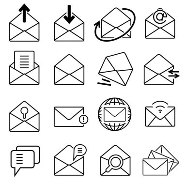 Web simgeler kümesi. vektör çizim          