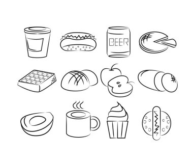 Web simgeler kümesi. vektör çizim      