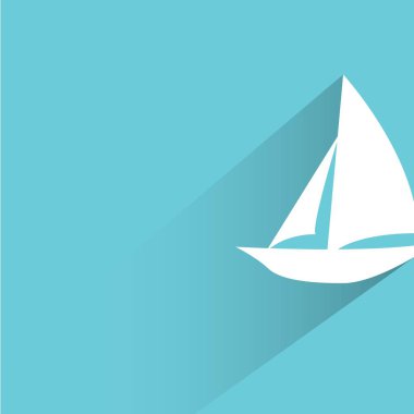 Web simgesi. Geminin vektör illüstrasyonu