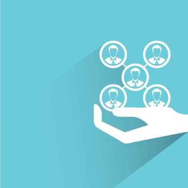 Web simgesi. Ağın vektör çizimi