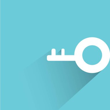 Web simgesi. Anahtarın vektör çizimi