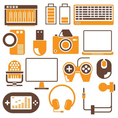 Web simgeler kümesi. vektör çizim      