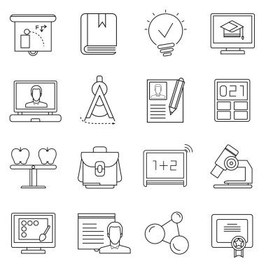 Web simgeler kümesi. vektör çizim      