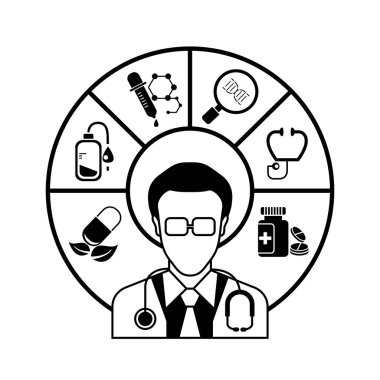 Avatar web simgesi. Vektör çizim 