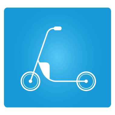 Web simgesi. Scooter vektör illüstrasyon