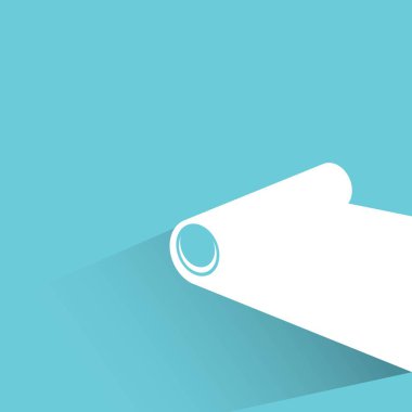 Web simgesi. Kağıt rulo vektör illüstrasyon