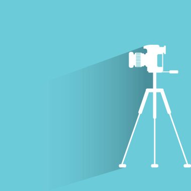 Web simgesi. Kameranın vektör çizimi