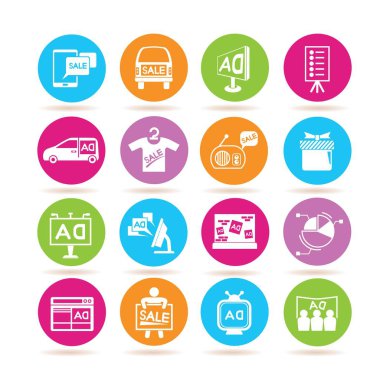 Web simgeler kümesi. vektör çizim      