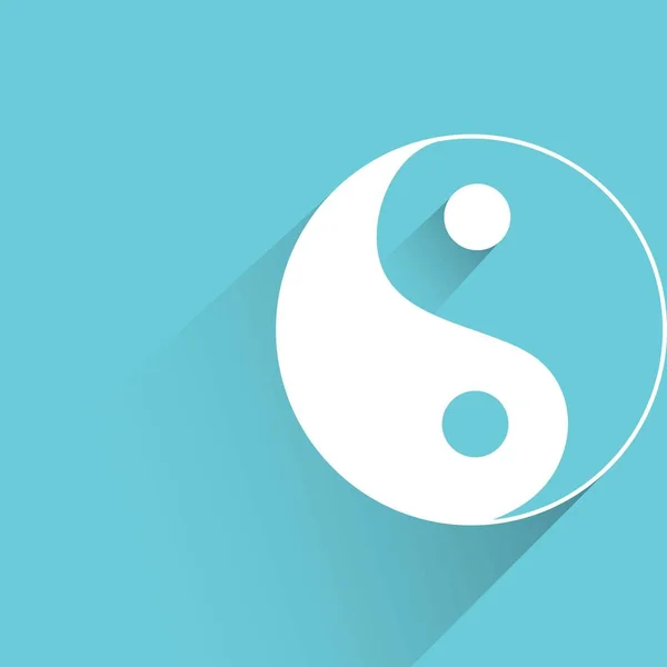 Web Icon Vector Illustration Yin Yang — Stock Vector