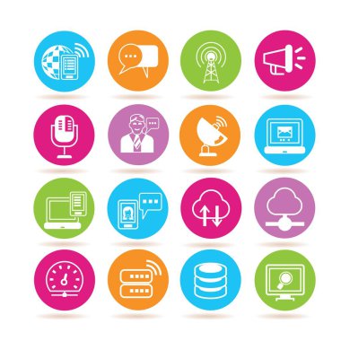 Web simgeler kümesi. vektör çizim          