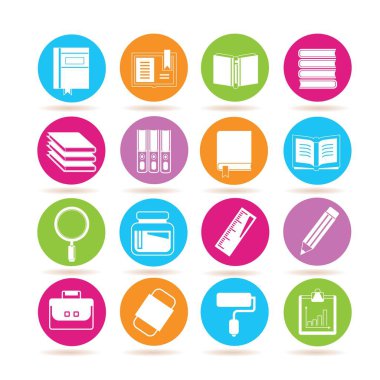 Web simgeler kümesi. vektör çizim          