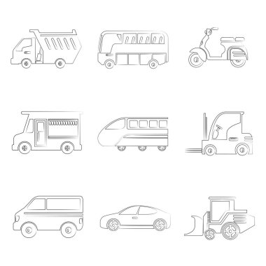 Web simgeler kümesi. vektör çizim          