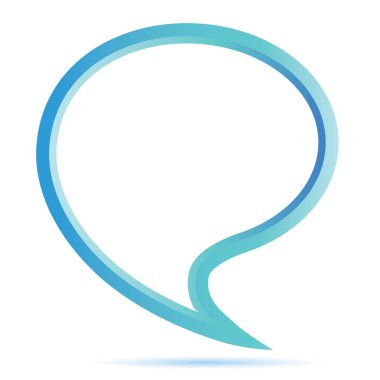 Web simgesi. Konuşma balonu vektör illüstrasyon