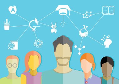 iş adamları kavramının vektör illüstrasyon