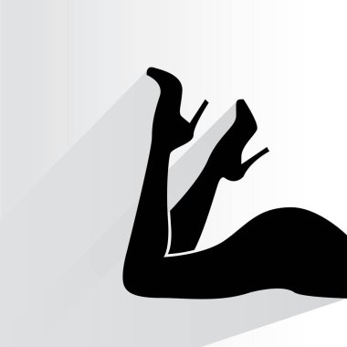 Web simgesi. Bacakların vektör çizimi