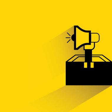 Web simgesi. Hoparlörvektör illüstrasyon