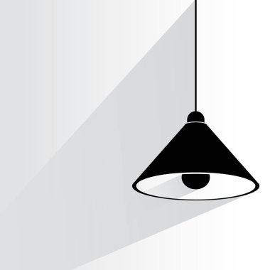 Web simgesi. Lambanın vektör çizimi