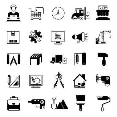 Web simgeler kümesi. vektör çizim          