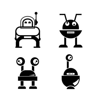 robotların vektör illüstrasyonu