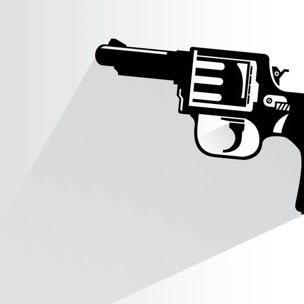 Icona Web Illustrazione Vettoriale Della Pistola — Vettoriale Stock