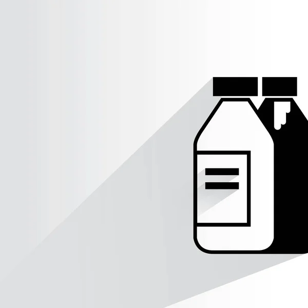 Web Symbol Vektor Illustration Von Flaschen — Stockvektor