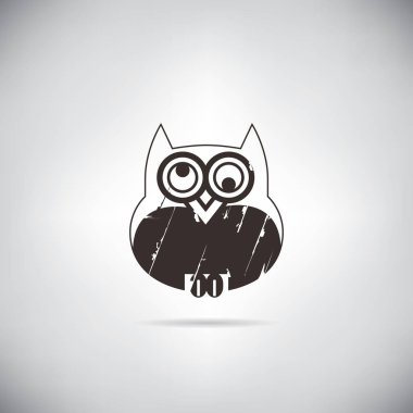 baykuş vektör çizim