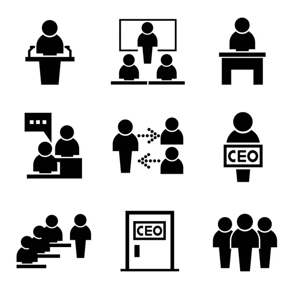 Vektor Illustration Von Business Ikonen — Stockvektor