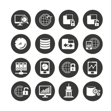 Web simgeler kümesi. vektör çizim 