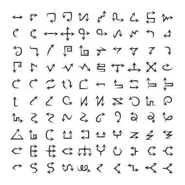 oklar vektör çizim