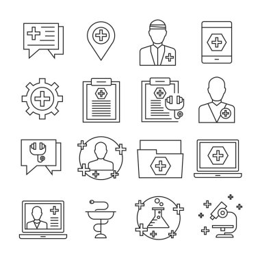 Web simgeler kümesi. vektör çizim      